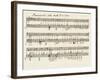 Portion of the Manuscript of Beethoven's a Flat Major Sonata, Opus 26-Ludwig Van Beethoven-Framed Giclee Print