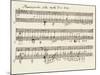 Portion of the Manuscript of Beethoven's a Flat Major Sonata, Opus 26-Ludwig Van Beethoven-Mounted Giclee Print