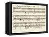 Portion of the Manuscript of Beethoven's a Flat Major Sonata, Opus 26-Ludwig Van Beethoven-Framed Stretched Canvas