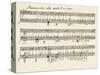 Portion of the Manuscript of Beethoven's a Flat Major Sonata, Opus 26-Ludwig Van Beethoven-Stretched Canvas