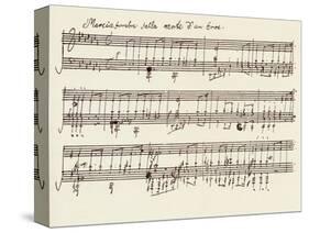 Portion of the Manuscript of Beethoven's a Flat Major Sonata, Opus 26-Ludwig Van Beethoven-Stretched Canvas