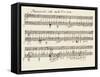 Portion of the Manuscript of Beethoven's a Flat Major Sonata, Opus 26-Ludwig Van Beethoven-Framed Stretched Canvas