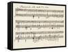 Portion of the Manuscript of Beethoven's a Flat Major Sonata, Opus 26-Ludwig Van Beethoven-Framed Stretched Canvas