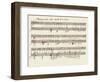 Portion of the Manuscript of Beethoven's a Flat Major Sonata, Opus 26-Ludwig Van Beethoven-Framed Giclee Print