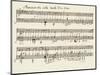 Portion of the Manuscript of Beethoven's a Flat Major Sonata, Opus 26-Ludwig Van Beethoven-Mounted Giclee Print