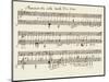 Portion of the Manuscript of Beethoven's a Flat Major Sonata, Opus 26-Ludwig Van Beethoven-Mounted Premium Giclee Print