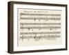 Portion of the Manuscript of Beethoven's a Flat Major Sonata, Opus 26-Ludwig Van Beethoven-Framed Giclee Print