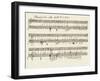 Portion of the Manuscript of Beethoven's a Flat Major Sonata, Opus 26-Ludwig Van Beethoven-Framed Giclee Print
