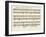 Portion of the Manuscript of Beethoven's a Flat Major Sonata, Opus 26-Ludwig Van Beethoven-Framed Giclee Print