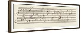 Portion of the Manuscript of Beethoven's Sonata in A, Opus 101-Ludwig Van Beethoven-Framed Giclee Print