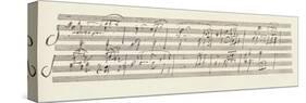 Portion of the Manuscript of Beethoven's Sonata in A, Opus 101-Ludwig Van Beethoven-Stretched Canvas