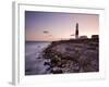 Portland Bill Lighthouse at Sunset, Dorset, England, United Kingdom, Europe-Julian Elliott-Framed Photographic Print