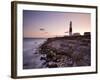 Portland Bill Lighthouse at Sunset, Dorset, England, United Kingdom, Europe-Julian Elliott-Framed Photographic Print