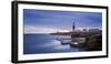 Portland Bill Lighthouse at sunset, Portland, Jurassic Coast UNESCO World Heritage Site, Dorset, En-Andrew Sproule-Framed Photographic Print