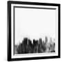 Portland City Skyline - Black-NaxArt-Framed Art Print