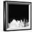 Portland City Skyline - White-NaxArt-Framed Art Print