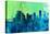 Portland City Skyline-NaxArt-Stretched Canvas