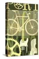 Portland Cycle-Cory Steffen-Stretched Canvas