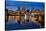 Portland Downtown City Skyline at Twilight-jpldesigns-Stretched Canvas