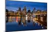 Portland Downtown City Skyline at Twilight-jpldesigns-Mounted Photographic Print