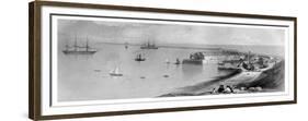 Portland Harbour and Breakwater, 1866-null-Framed Giclee Print