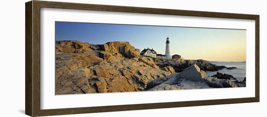 Portland Head, Cape Elizabeth, Maine, USA-Walter Bibikow-Framed Photographic Print