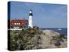 Portland Head Light, Cape Elizabeth, Maine-Keith & Rebecca Snell-Stretched Canvas