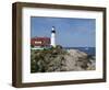 Portland Head Light, Cape Elizabeth, Maine-Keith & Rebecca Snell-Framed Photographic Print