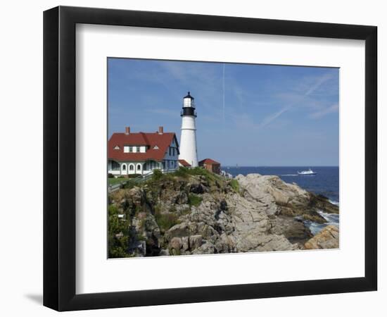 Portland Head Light, Cape Elizabeth, Maine-Keith & Rebecca Snell-Framed Photographic Print