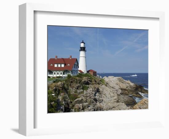 Portland Head Light, Cape Elizabeth, Maine-Keith & Rebecca Snell-Framed Photographic Print