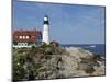 Portland Head Light, Cape Elizabeth, Maine-Keith & Rebecca Snell-Mounted Photographic Print