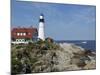 Portland Head Light, Cape Elizabeth, Maine-Keith & Rebecca Snell-Mounted Photographic Print