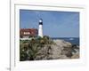 Portland Head Light, Cape Elizabeth, Maine-Keith & Rebecca Snell-Framed Photographic Print