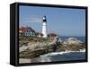 Portland Head Light, Cape Elizabeth, Maine-Keith & Rebecca Snell-Framed Stretched Canvas