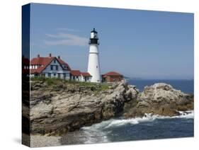 Portland Head Light, Cape Elizabeth, Maine-Keith & Rebecca Snell-Stretched Canvas
