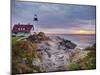 Portland Head Lighthouse at Sunrise, Portland, Maine, New England, USA, North America-Alan Copson-Mounted Photographic Print