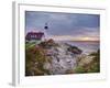 Portland Head Lighthouse at Sunrise, Portland, Maine, New England, USA, North America-Alan Copson-Framed Photographic Print