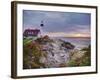 Portland Head Lighthouse at Sunrise, Portland, Maine, New England, USA, North America-Alan Copson-Framed Photographic Print