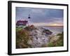 Portland Head Lighthouse at Sunrise, Portland, Maine, New England, USA, North America-Alan Copson-Framed Photographic Print