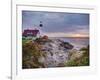 Portland Head Lighthouse at Sunrise, Portland, Maine, New England, USA, North America-Alan Copson-Framed Photographic Print