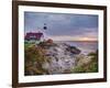 Portland Head Lighthouse at Sunrise, Portland, Maine, New England, USA, North America-Alan Copson-Framed Photographic Print