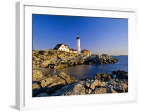 Portland Head Lighthouse, Cape Elizabeth, Maine, New England, USA-Roy Rainford-Framed Photographic Print