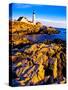 Portland Head Lighthouse, Cape Elizabeth, Maine, USA-null-Stretched Canvas