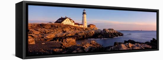 Portland Head Lighthouse, Cape Elizabeth, Maine, USA-null-Framed Stretched Canvas