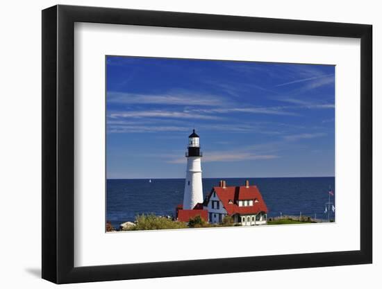 Portland Head Lighthouse Cape Elizabeth Maine-George Oze-Framed Photographic Print