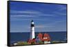 Portland Head Lighthouse Cape Elizabeth Maine-George Oze-Framed Stretched Canvas