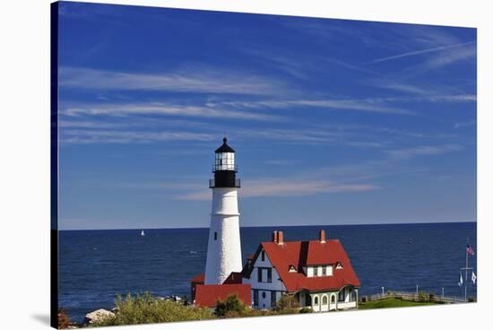 Portland Head Lighthouse Cape Elizabeth Maine-George Oze-Stretched Canvas