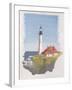 Portland Head Lighthouse, Maine, Usa, 1997-Andras Kaldor-Framed Giclee Print