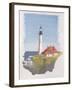 Portland Head Lighthouse, Maine, Usa, 1997-Andras Kaldor-Framed Giclee Print