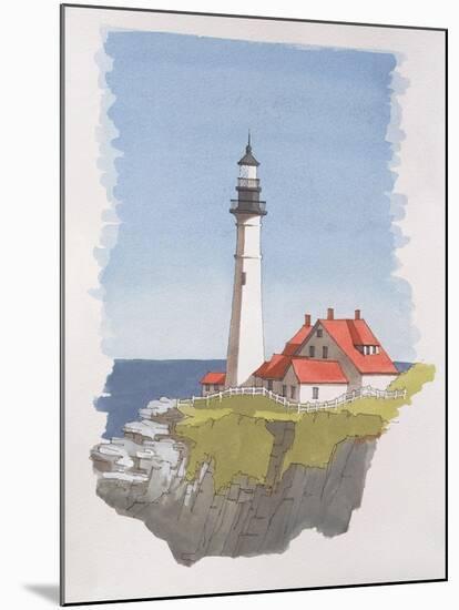 Portland Head Lighthouse, Maine, Usa, 1997-Andras Kaldor-Mounted Giclee Print